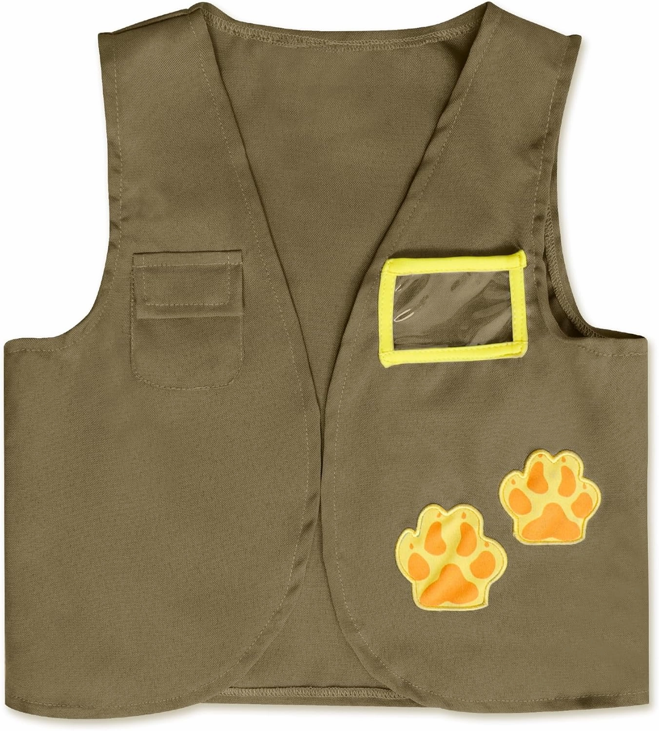IKALI Kids Explorer Costume Kit Girls Zookeeper Outfit with Safari Hat & Vest
