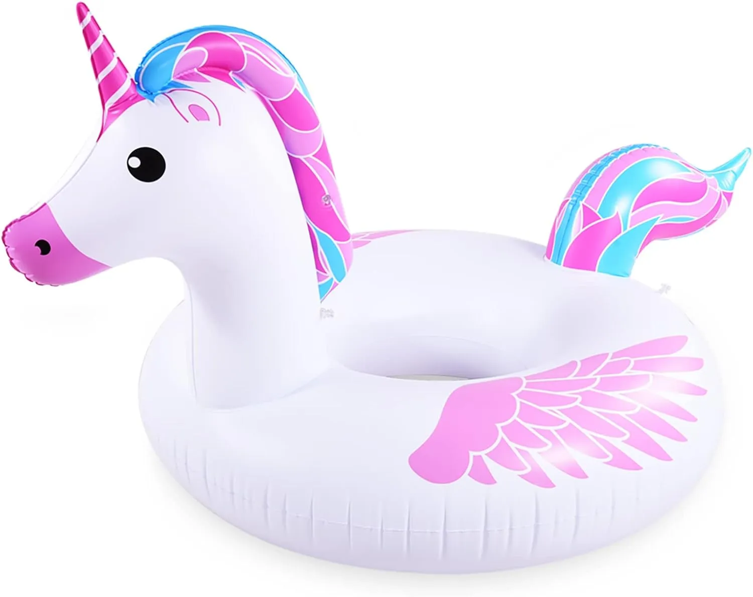 Inflatable Flamingo Pool Float Tube for Party, Inflatable Raft Pool Toys, Pool Float for Adults and Kids