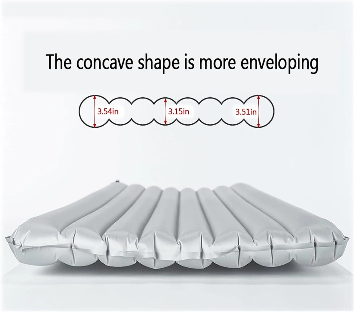 Inflatable Mattress, Outdoor Sleeping mat, Camping Tent Sleeping mat, Portable Sleeping mat and nap mat.(Silver)