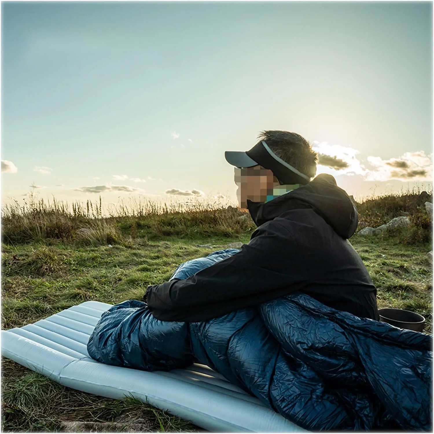 Inflatable Mattress, Outdoor Sleeping mat, Camping Tent Sleeping mat, Portable Sleeping mat and nap mat.(Silver)