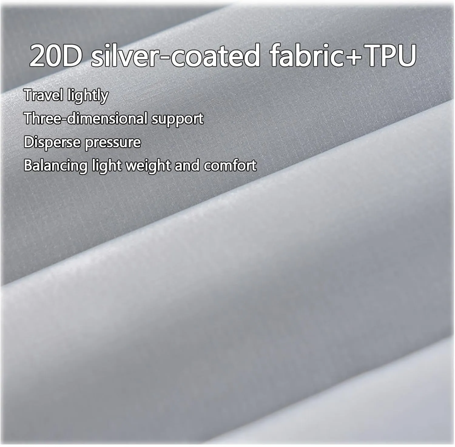 Inflatable Mattress, Outdoor Sleeping mat, Camping Tent Sleeping mat, Portable Sleeping mat and nap mat.(Silver)