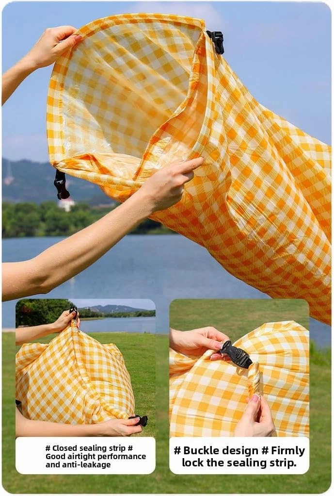 Inflatable Lounger Air Sofa Hammock-Portable,Water Proof Inflatable Couch for Beach Traveling Camping Picnics & Music Festivals (Flower)