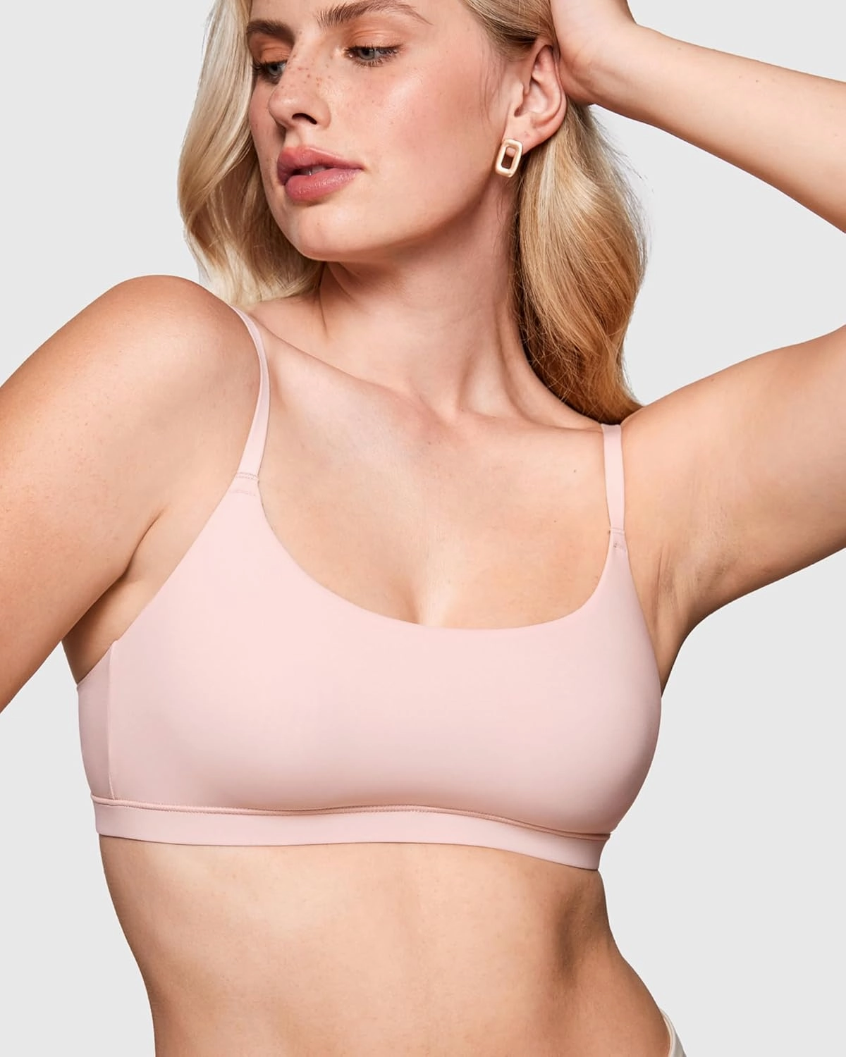 INLYRIC Women's Inbarely Bralettes Cami Bras No Underwire Wireless Seamless Unlined Comfort Sports Bra