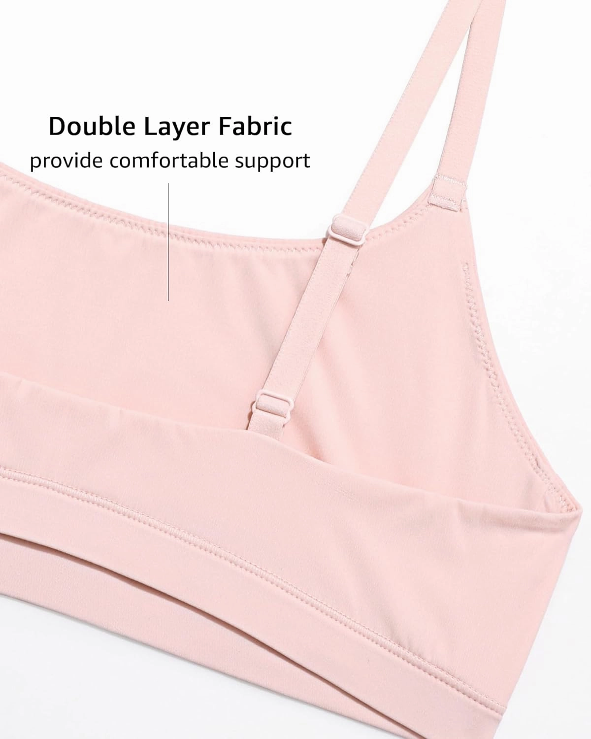 INLYRIC Women's Inbarely Bralettes Cami Bras No Underwire Wireless Seamless Unlined Comfort Sports Bra