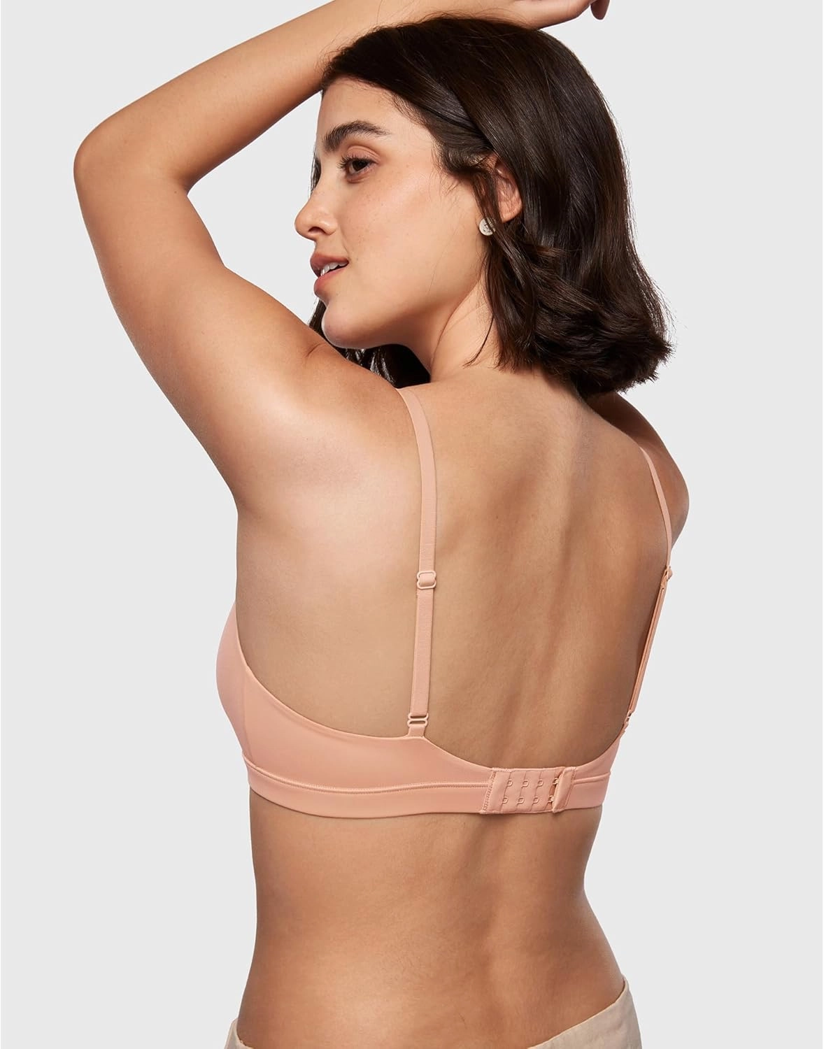 INLYRIC Women's Inbarely Triangle Bralette Comfortable Unlined V Neck Wireless Smoothing Bra Top Stretch