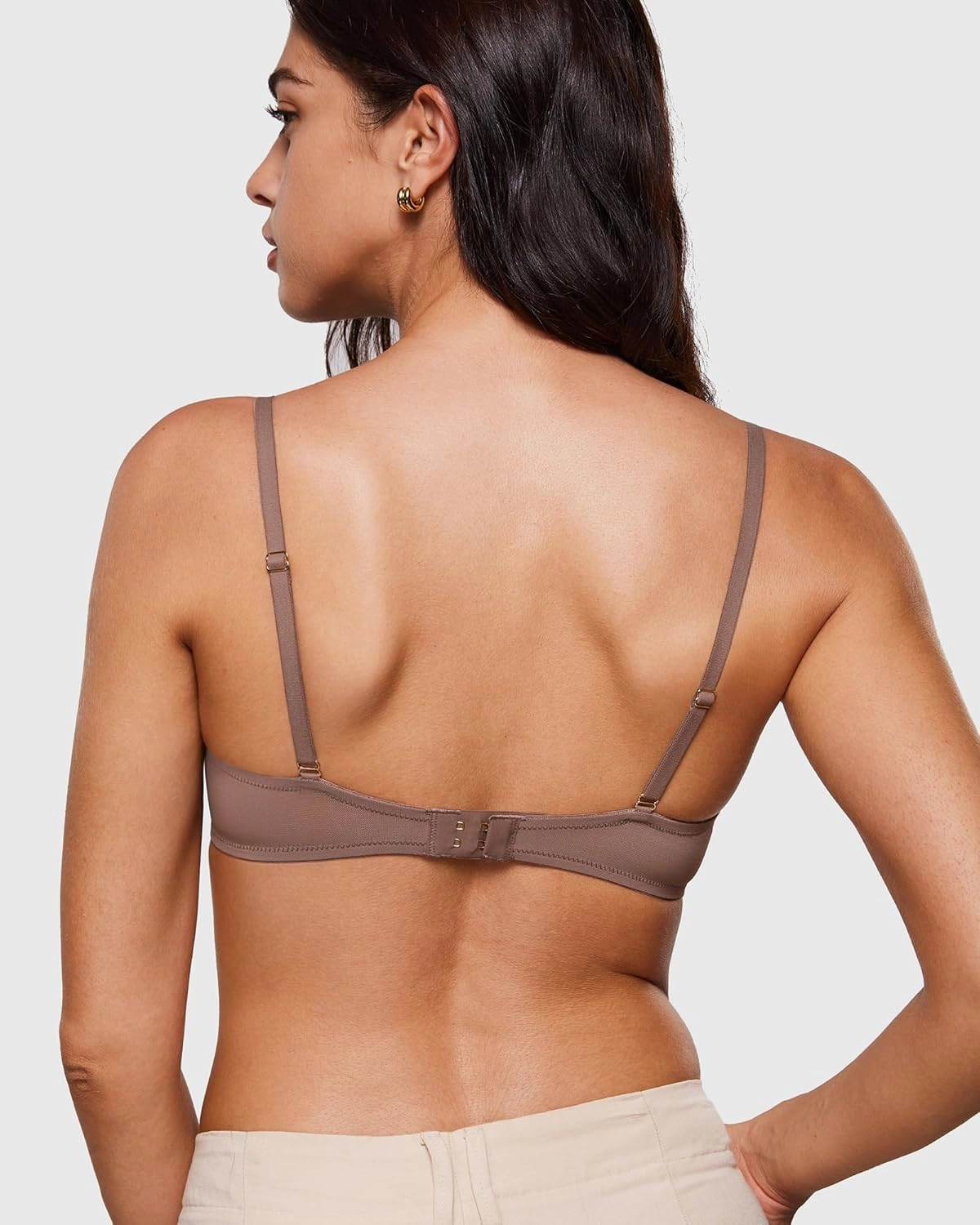 INLYRIC Women's Sheer Demi Balconette Bra - Sexy Mesh Unlined Underwire See Through Demi Bras