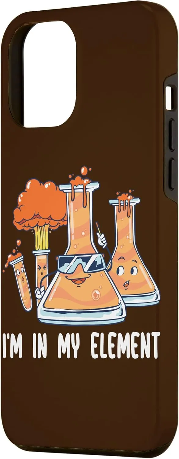 iPhone 14 Pro Max Funny Chemistry Pun Chemist Science Nerd Im In My Element Case