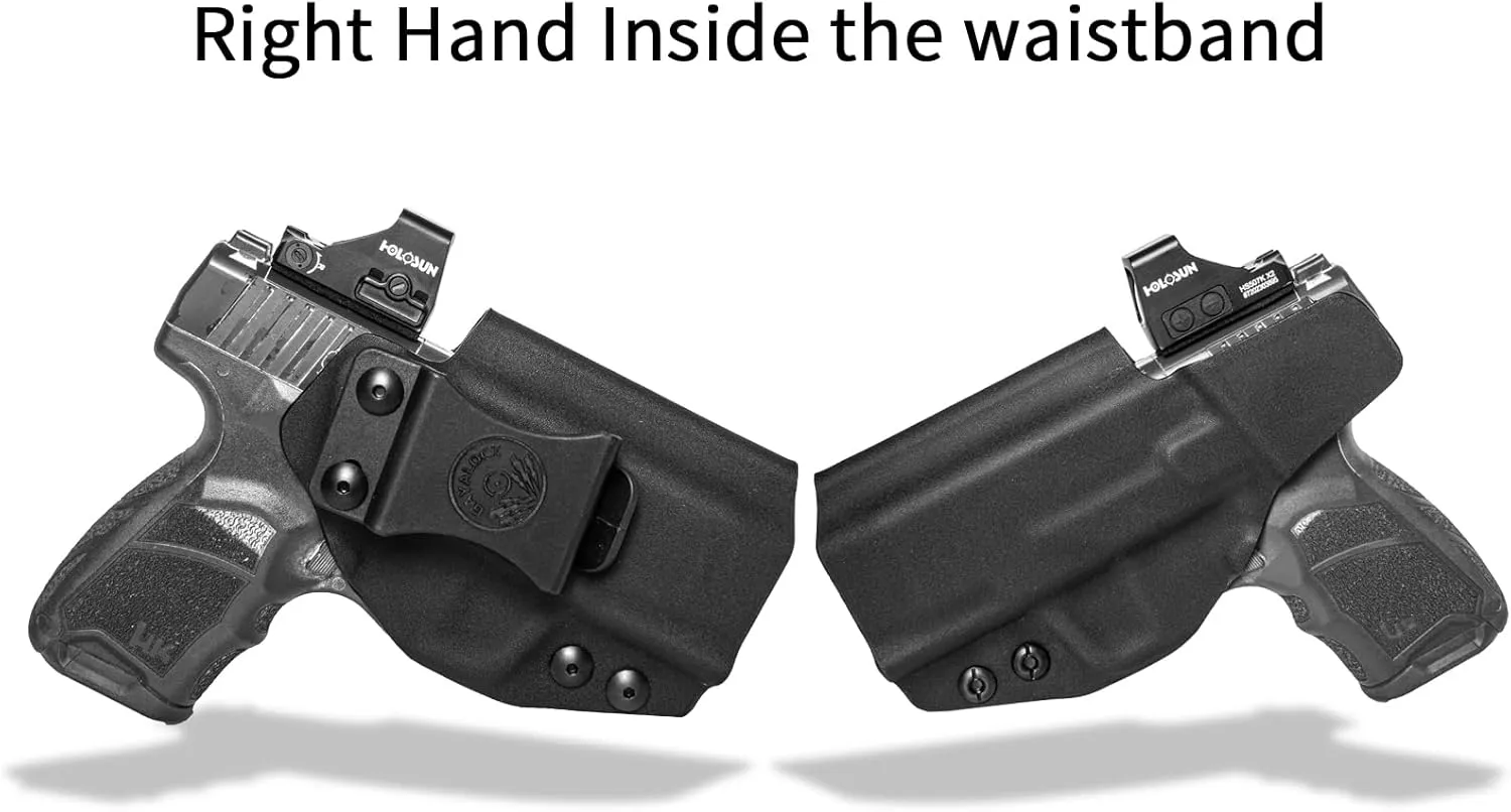 IWB KYDEX Holster for H&K CC9 Pistol, Inside Waistband, Claw Compatible, Adjustable Cant