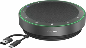 Jabra Speak2 75 Wireless Bluetooth Speakerphone - Portable Speaker with 4 Noise-Cancelling Mics, 65mm Full-Range Speakers & Super-Wideband Audio - Certified Microsoft Teams Speaker - Dark Grey