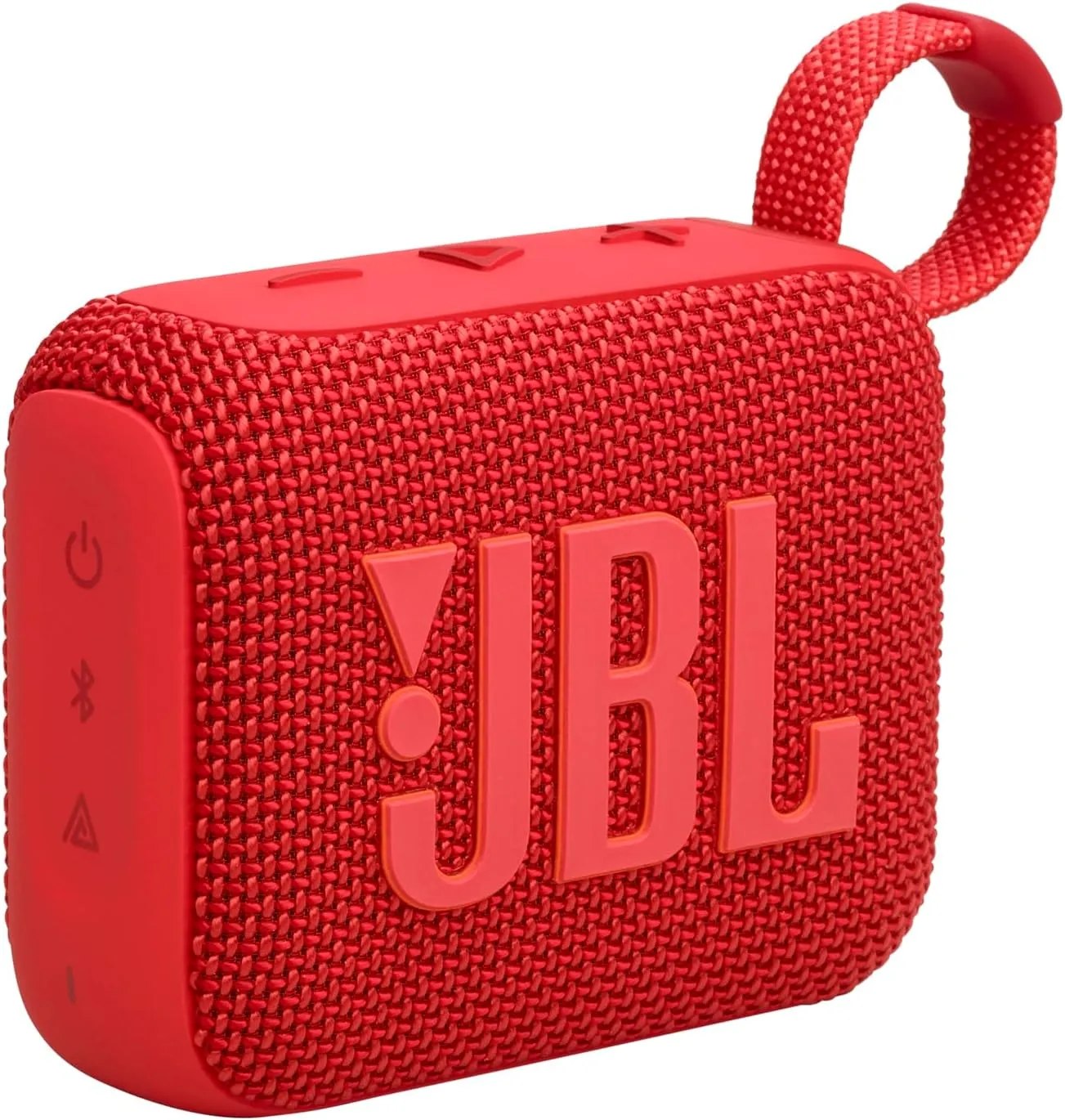 JBL Go 4 - Ultra-Portable, Waterproof and Dustproof Bluetooth Speaker, Big Pro Sound with Punchy bass, 7-Hour Built-in Battery, Made in Part with Recycled Materials (Red)