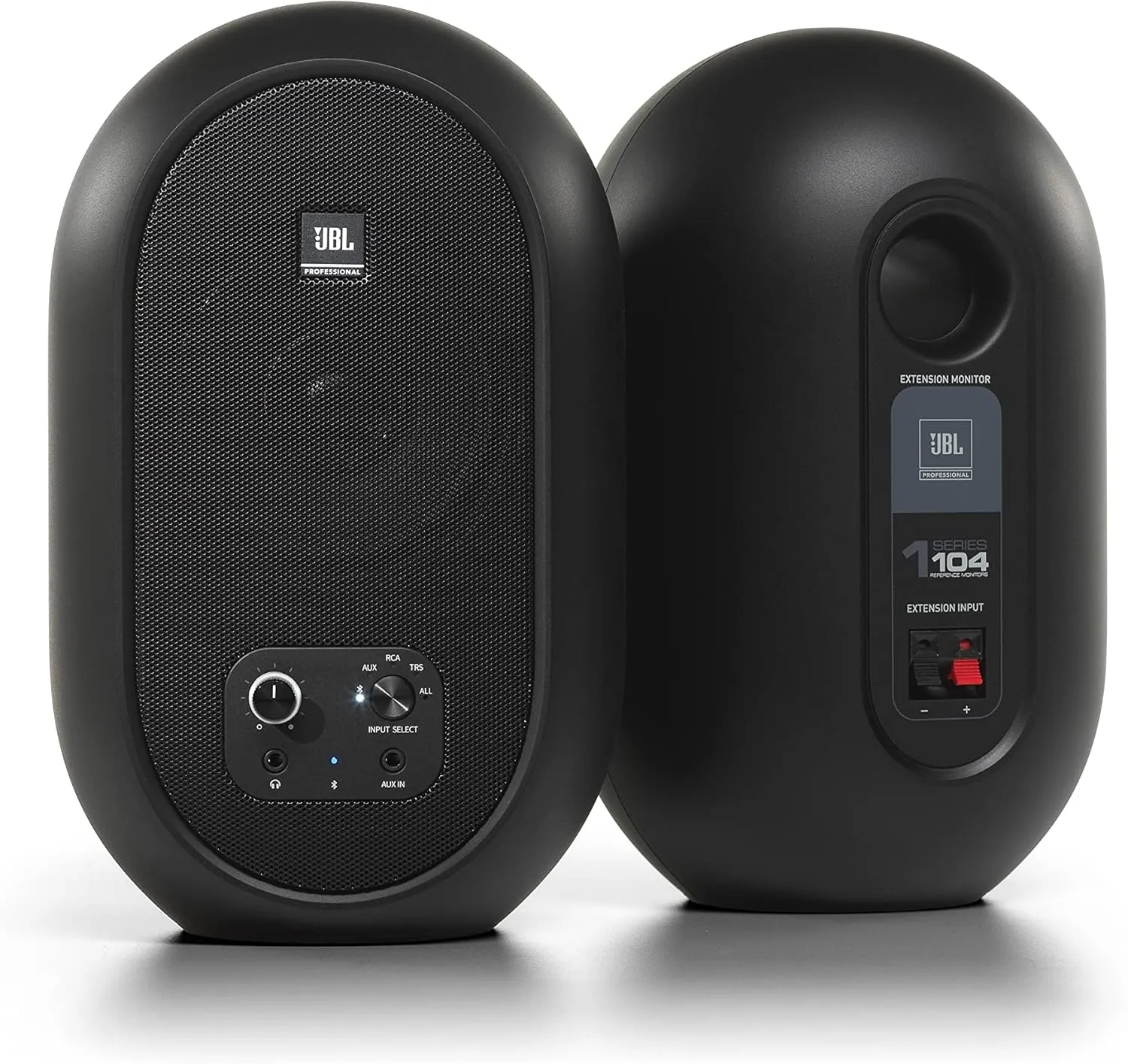 JBL Professional 1 Series 104-BT Compact Desktop Reference Monitors with Bluetooth, Black, Sold as Pair, 4.5-inch Speaker