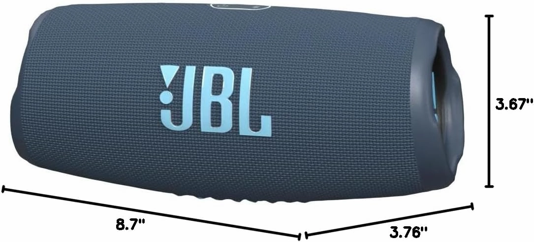 JBL CHARGE 5 - Portable Waterproof (IP67) Bluetooth Speaker with Powerbank USB Charge out, 20 hours playtime, JBL Partyboost (Blue)