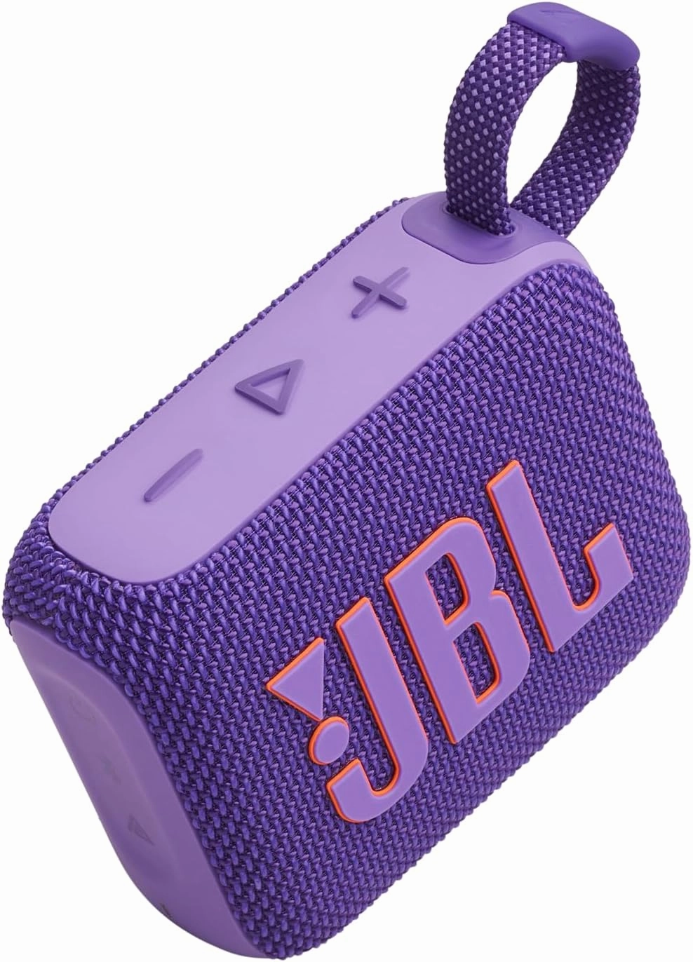 JBL Go 4 - Ultra-Portable, Waterproof and Dustproof Bluetooth Speaker, Big Pro Sound with Punchy bass, 7-Hour Built-in Battery, Made in Part with Recycled Materials (Purple)