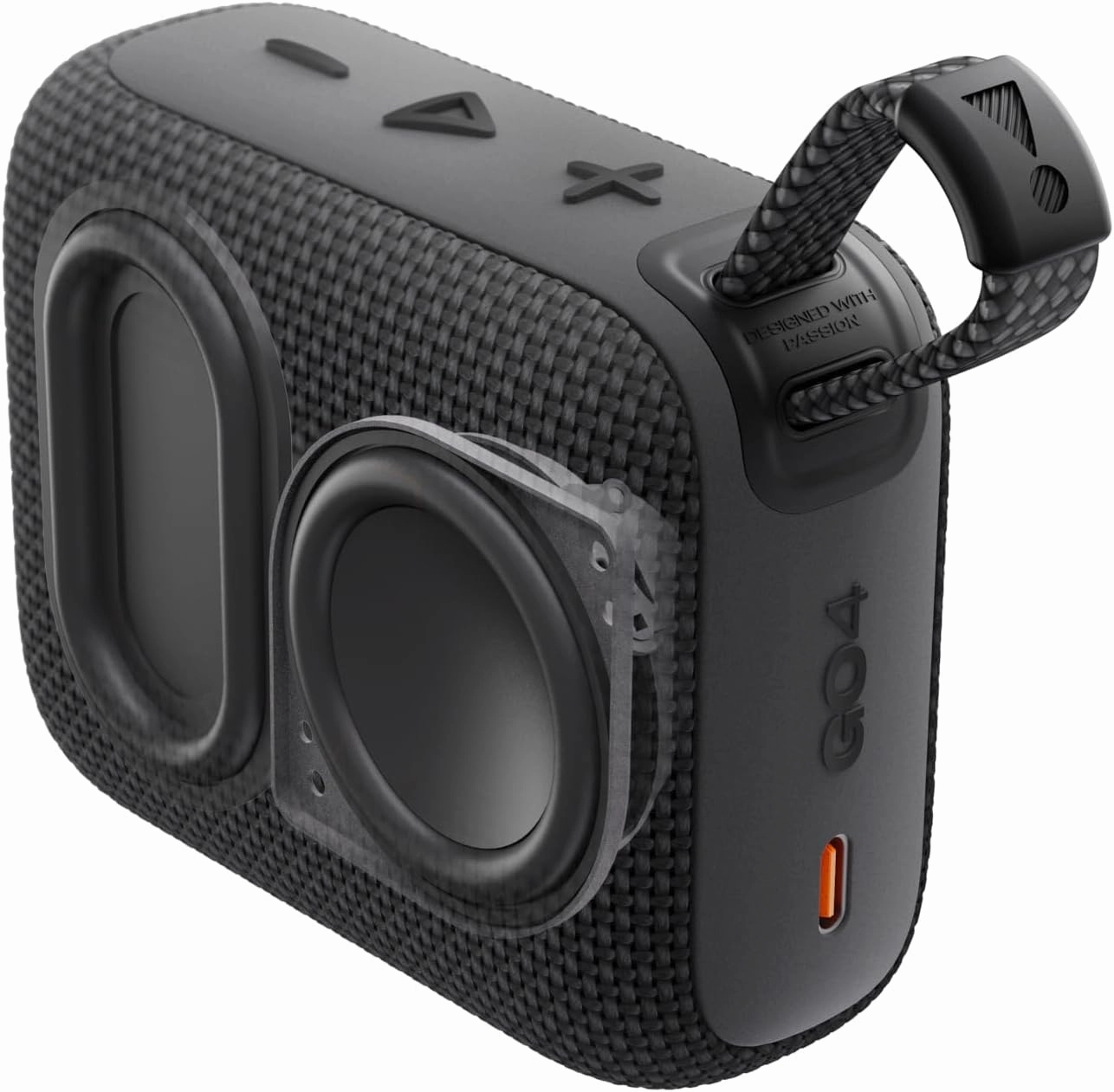 JBL Go 4 - Ultra-Portable, Waterproof and Dustproof Bluetooth Speaker, Big Pro Sound with Punchy bass, 7-Hour Built-in Battery, Made in Part with Recycled Materials (Purple)