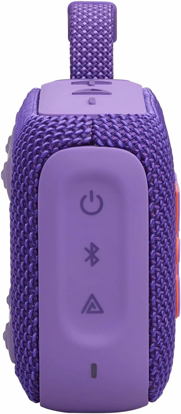 JBL Go 4 - Ultra-Portable, Waterproof and Dustproof Bluetooth Speaker, Big Pro Sound with Punchy bass, 7-Hour Built-in Battery, Made in Part with Recycled Materials (Purple)
