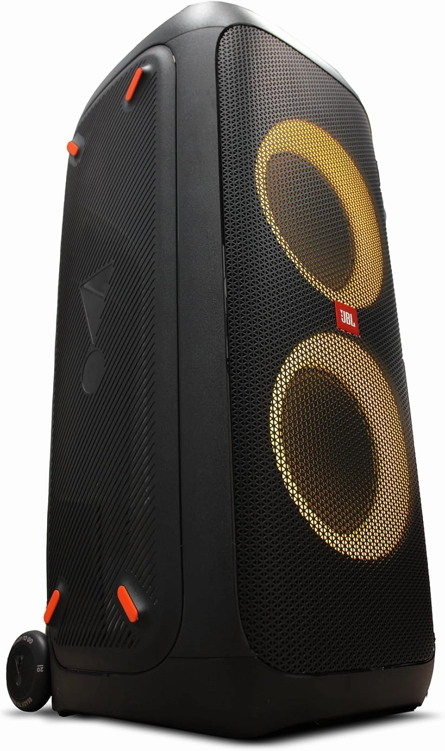 JBL PartyBox 310 Portable Bluetooth Speaker with Lights (JBLPARTYBOX310AM)   Wireless Two Microphone System with Receiver   AUX Cable   Microfiber Cloth
