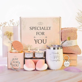 Jimi&Jimu Birthday Gifts for Women – Luxurious Gift Basket Self Care Gifts for Women – Premium SPA Gifts for Women for Sister, Best Friend, Birthday Gifts for Mom, Thank You Gifts