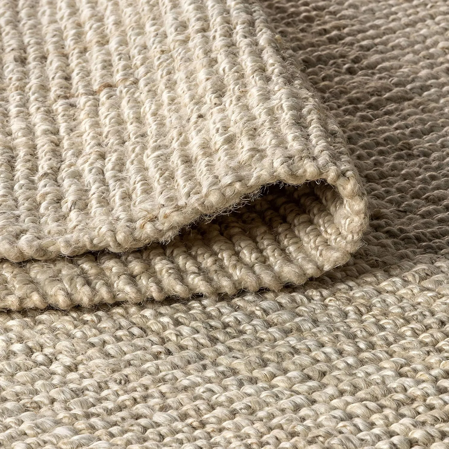 JONATHAN Y NRF102B-218 Pata Hand Woven Chunky Jute Light Ivory 2 ft. x 18 ft. Runner Rug, Bohemian, Transitional, Rustic for Home, Bedroom, Living Room, Kitchen, Entryway/Hallway