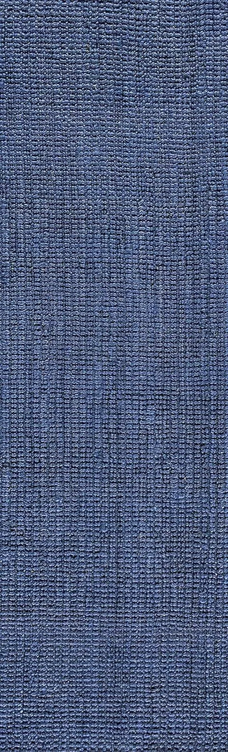 JONATHAN Y NRF102D-212 Pata Hand Woven Chunky Jute Navy 2 ft. x 12 ft. Runner Rug, Bohemian, Transitional, Rustic for Home, Bedroom, Living Room, Kitchen, Entryway/Hallway