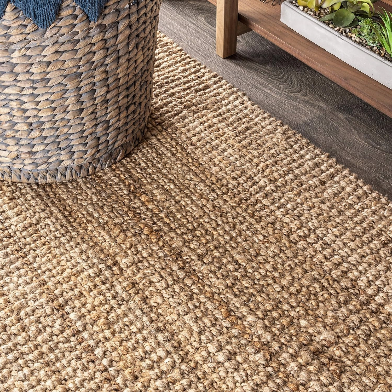 JONATHAN Y NRF102A-218 Pata Hand Woven Chunky Jute Natural 2 ft. x 18 ft. Runner Rug, Bohemian, Transitional, Rustic for Home, Bedroom, Living Room, Kitchen, Entryway/Hallway