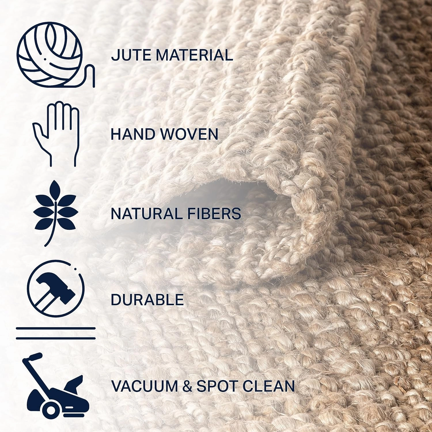 JONATHAN Y NRF102A-218 Pata Hand Woven Chunky Jute Natural 2 ft. x 18 ft. Runner Rug, Bohemian, Transitional, Rustic for Home, Bedroom, Living Room, Kitchen, Entryway/Hallway