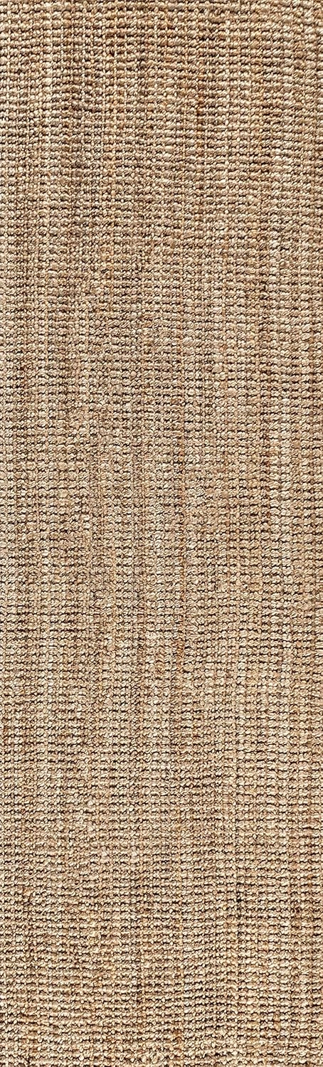 JONATHAN Y NRF102A-218 Pata Hand Woven Chunky Jute Natural 2 ft. x 18 ft. Runner Rug, Bohemian, Transitional, Rustic for Home, Bedroom, Living Room, Kitchen, Entryway/Hallway