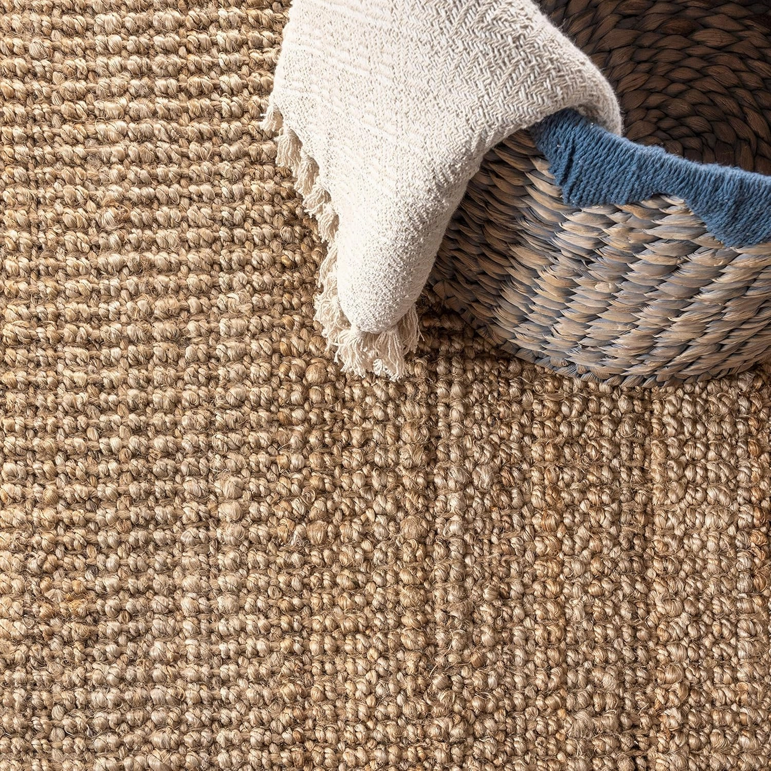 JONATHAN Y NRF102A-218 Pata Hand Woven Chunky Jute Natural 2 ft. x 18 ft. Runner Rug, Bohemian, Transitional, Rustic for Home, Bedroom, Living Room, Kitchen, Entryway/Hallway
