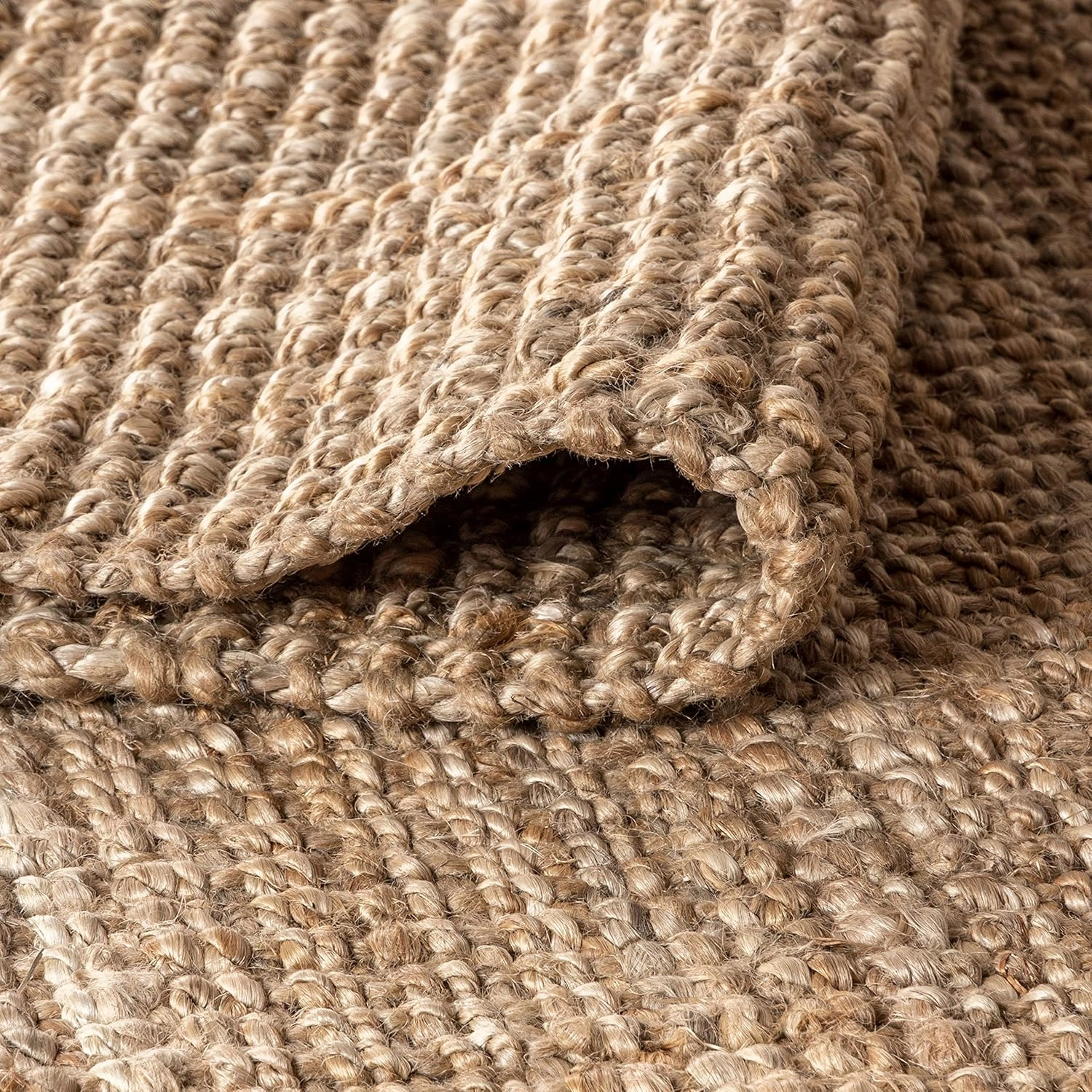 JONATHAN Y NRF102A-218 Pata Hand Woven Chunky Jute Natural 2 ft. x 18 ft. Runner Rug, Bohemian, Transitional, Rustic for Home, Bedroom, Living Room, Kitchen, Entryway/Hallway