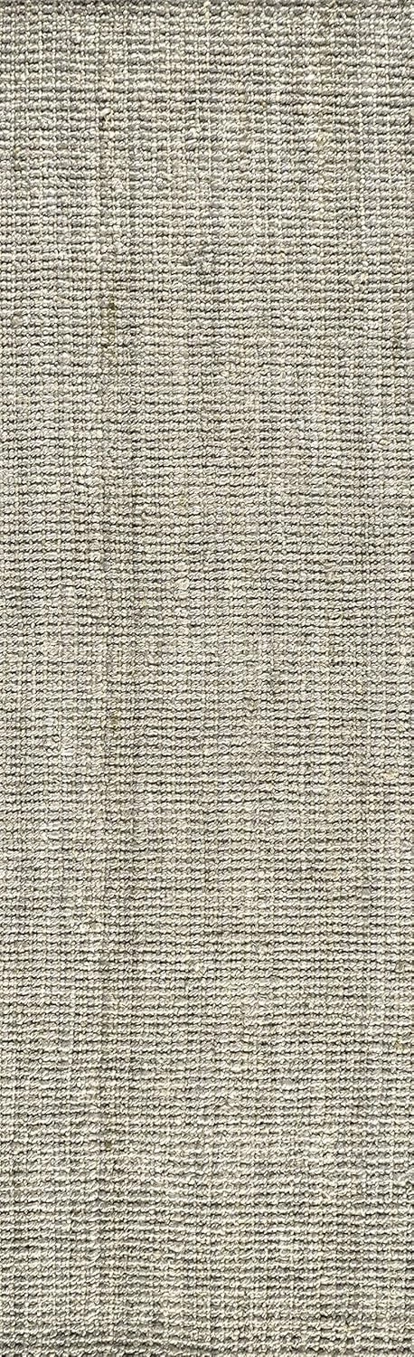 JONATHAN Y NRF102C-212 Pata Hand Woven Chunky Jute Gray 2 ft. x 12 ft. Runner Rug, Bohemian, Transitional, Rustic for Home, Bedroom, Living Room, Kitchen, Entryway/Hallway
