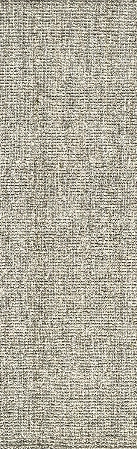 JONATHAN Y NRF102C-218 Pata Hand Woven Chunky Jute Gray 2 ft. x 18 ft. Runner Rug, Bohemian, Transitional, Rustic for Home, Bedroom, Living Room, Kitchen, Entryway/Hallway