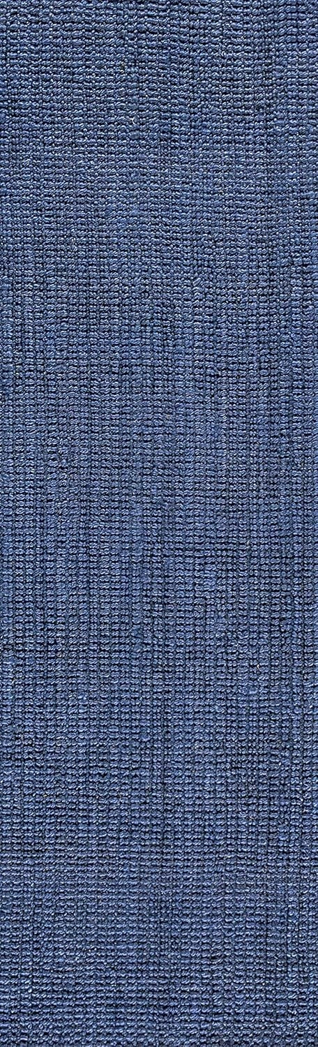 JONATHAN Y NRF102D-216 Pata Hand Woven Chunky Jute Navy 2 ft. x 16 ft. Runner Rug, Bohemian, Transitional, Rustic for Home, Bedroom, Living Room, Kitchen, Entryway/Hallway