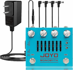 JOYO R-26 Bass Overdrive Amp Simulator Pedal and DC 9V Power Supply (800mA -1A) Adapter