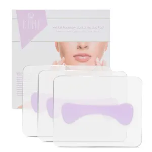 Kami Pure Anti-Wrinkle Lip & Smile Line Silicone Pad – Reusable Collagen Patch for Lip Wrinkles | Hydrating, Plumping & Smoothing Anti-Aging Facial Mask | Hypoallergenic – 3 Pack