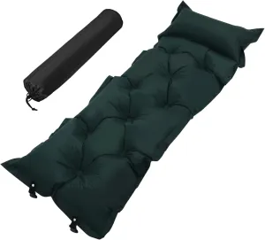 KICHOUSE Inflatable Sleeping Pad for Camping Automatic Inflation Bed Large Size Pillow Portable for Adults