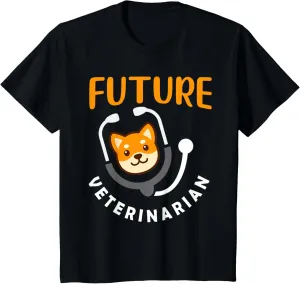 Kids Future Veterinarian Gift Vet Costume Kit Men Women Kids Vet T-Shirt