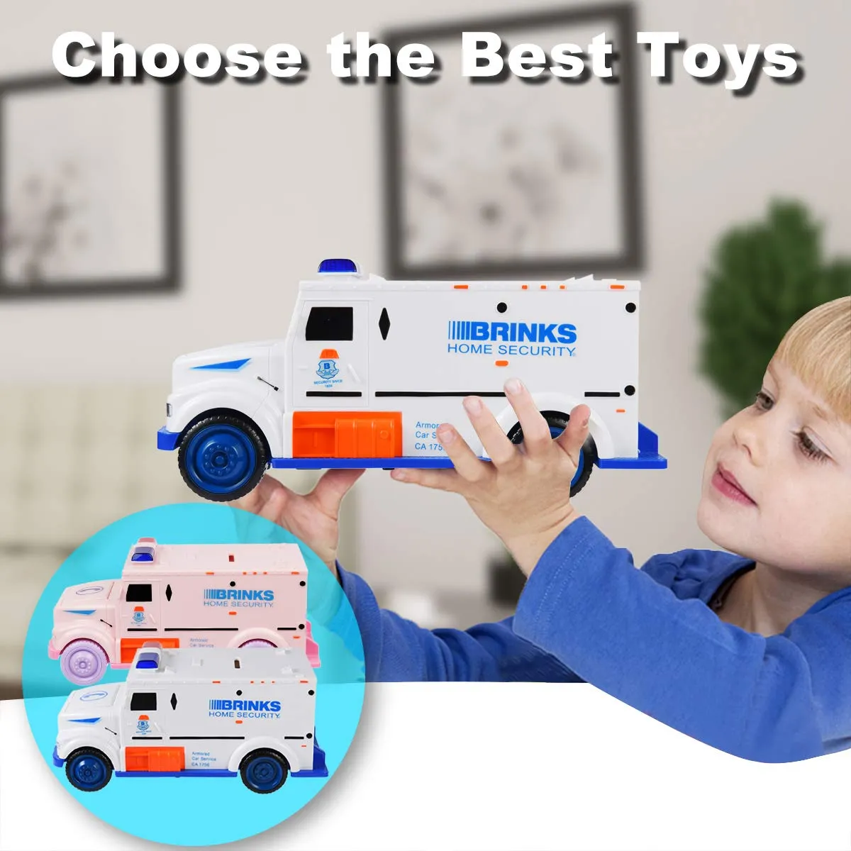 Kids Money Bank, Electronic Piggy Banks, Great Gift Toy for Kids Children, Cool Armored Car Bank Password Coin Bank, Perfect Toy Gifts for Boys Girls (White)