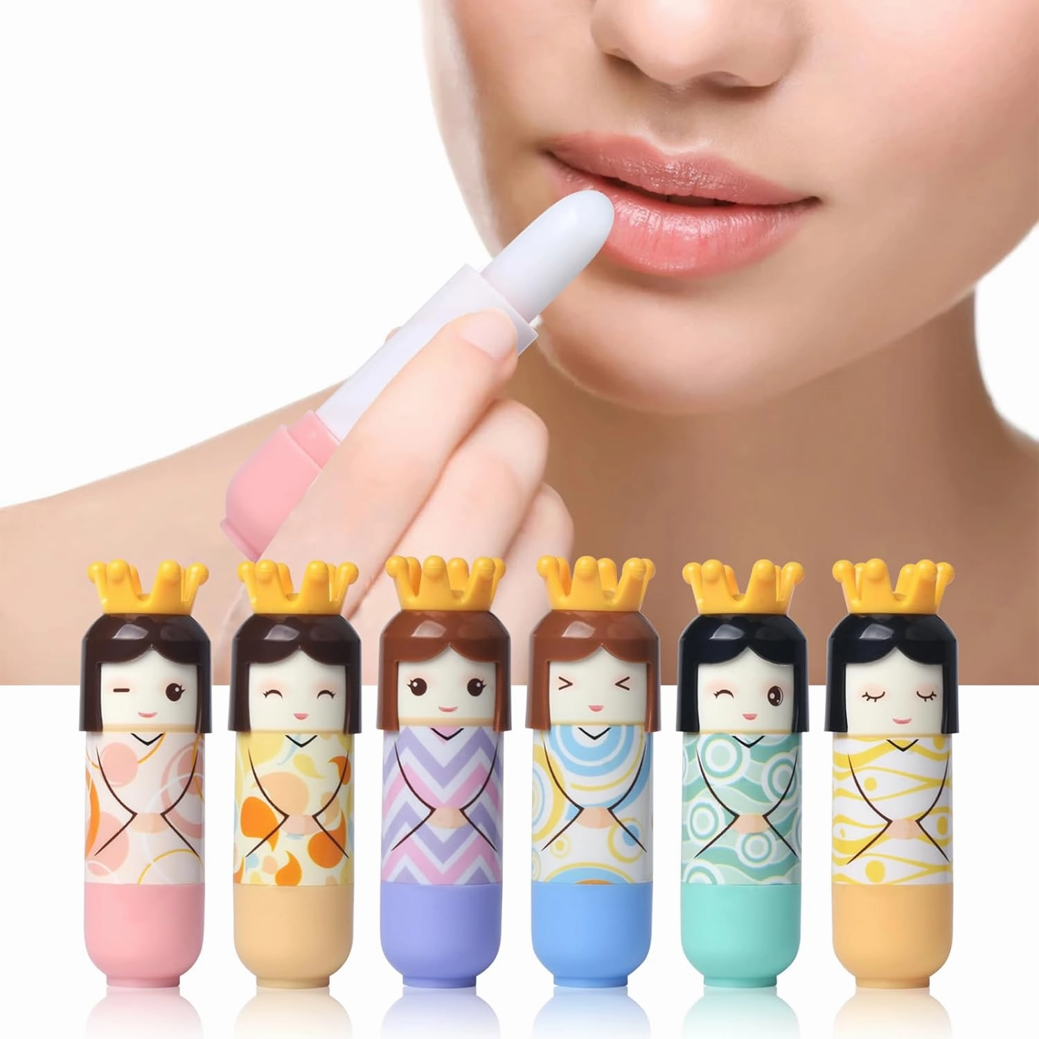 LAMUSELAND 24 Pack Lip Balm Bulk, Moisturizing Long-lasting Natural Lip Balm Lipstick Pack Lip Makeup Set Kit for Women (Multi 03)