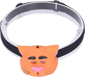 LED Headlamp, Kids Headlamp Headband Flashlight Cat Shape 2 Lighting Modes Head Light Portable Headlamp Battery Powered