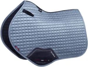 LeMieux Close Contact Suede Square Saddle Pad - English Saddle Pads for Horses - Equestrian Riding Equipment and Accessories (Ice Blue - Large)
