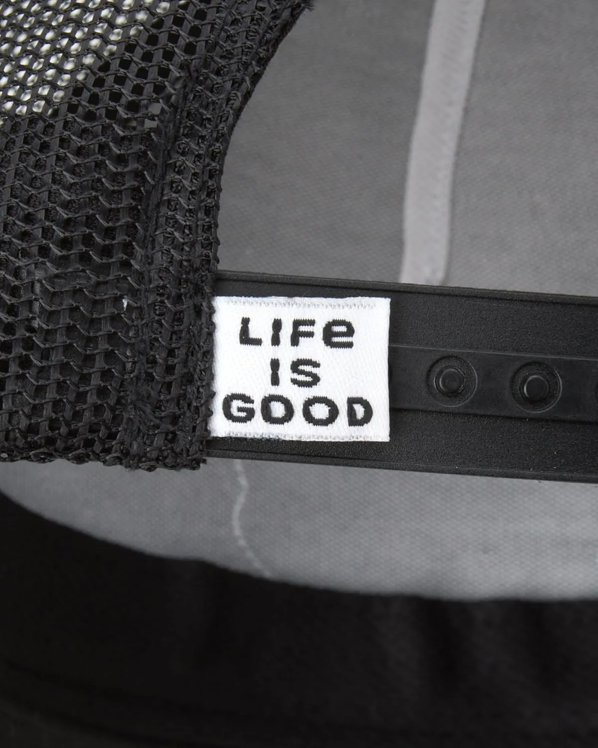 Life is Good Men's Trucker Hat - Mesh-Back Logo Patch Adjustable Baseball Cap