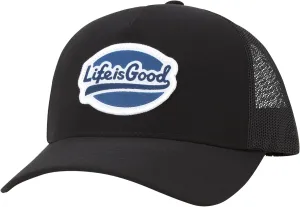 Life is Good Men's Trucker Hat - Mesh-Back Logo Patch Adjustable Baseball Cap