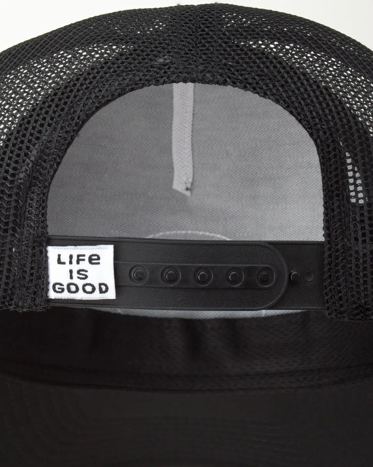 Life is Good Men's Trucker Hat - Mesh-Back Logo Patch Adjustable Baseball Cap