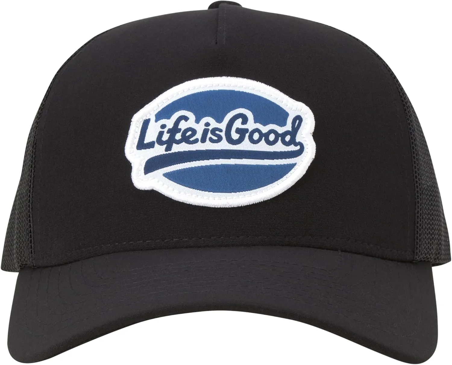 Life is Good Men's Trucker Hat - Mesh-Back Logo Patch Adjustable Baseball Cap