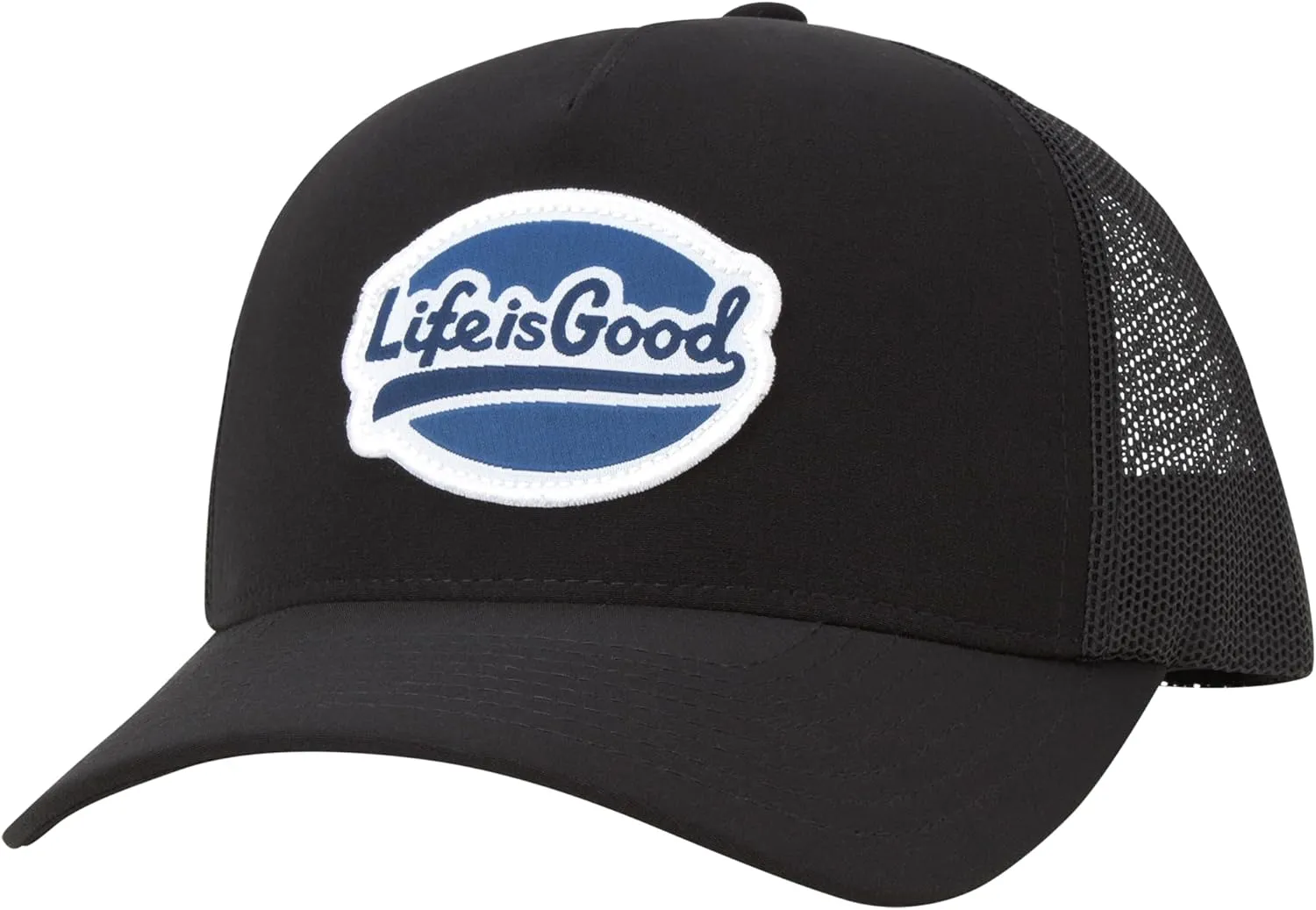 Life is Good Men's Trucker Hat - Mesh-Back Logo Patch Adjustable Baseball Cap