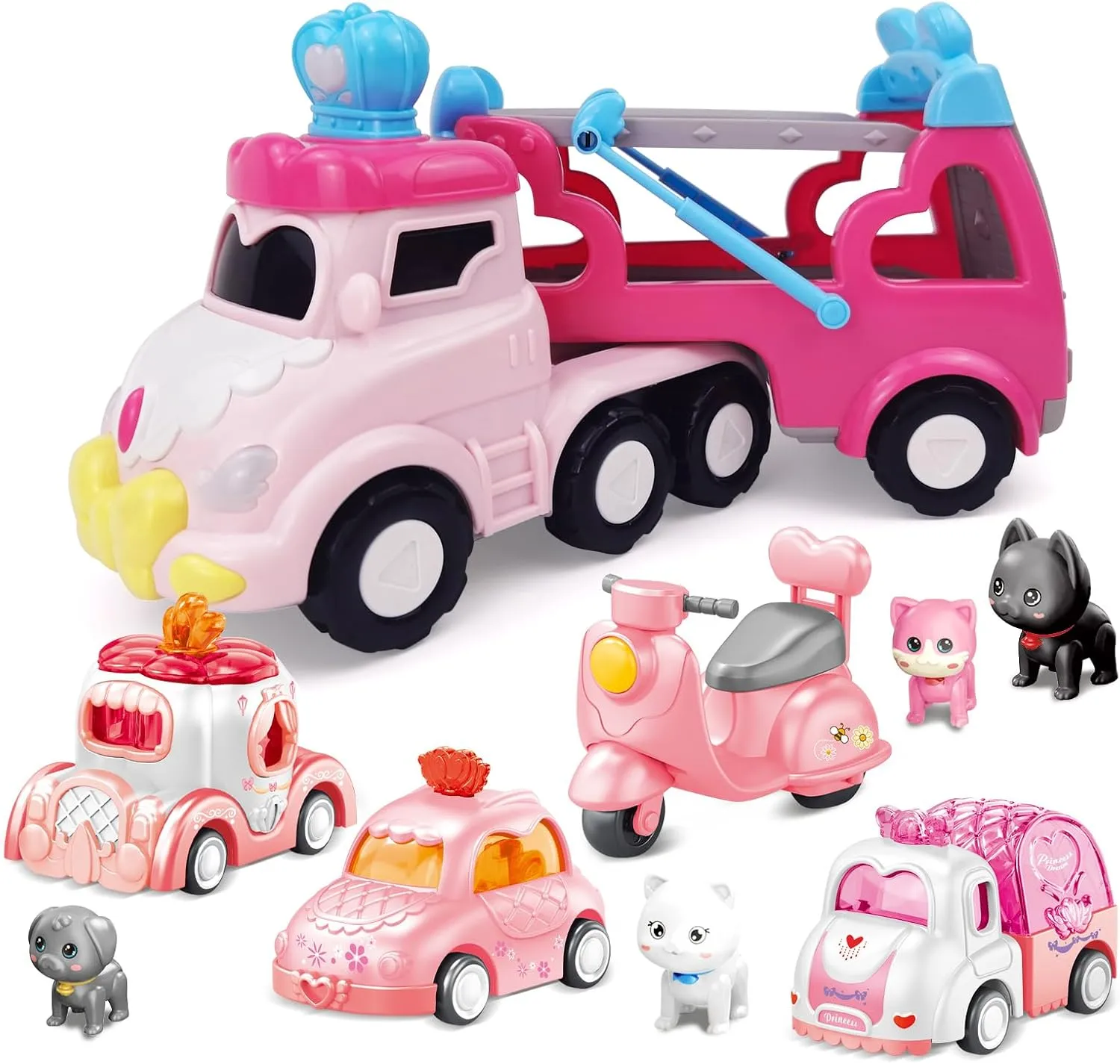 Light & Sound Push Transport Carrier Truck