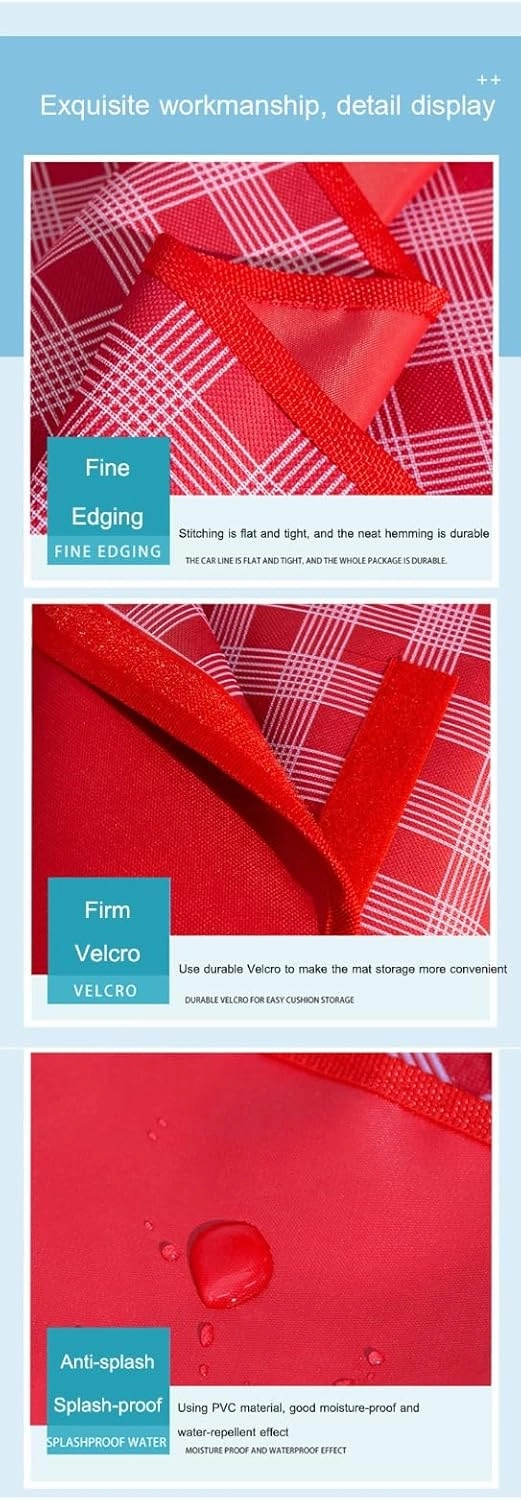 lilaBelle]【Portable Waterproof Picnic Mat 600D Oxford Camping Blanket with -Proof Layer, Thickened Outdoor Ground Cover for Hiking, Beach, Family Park Use, Fits 1-8 Adults (800g Lightweight)