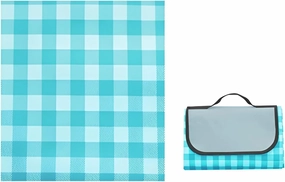 lilaBelle]【Portable Waterproof Picnic Mat 600D Oxford Camping Blanket with -Proof Layer, Thickened Outdoor Ground Cover for Hiking, Beach, Family Park Use, Fits 1-8 Adults (800g Lightweight)