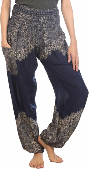 LOFBAZ Harem Boho Pants for Women Yoga S-4XL Plus Hippie Clothing PJ