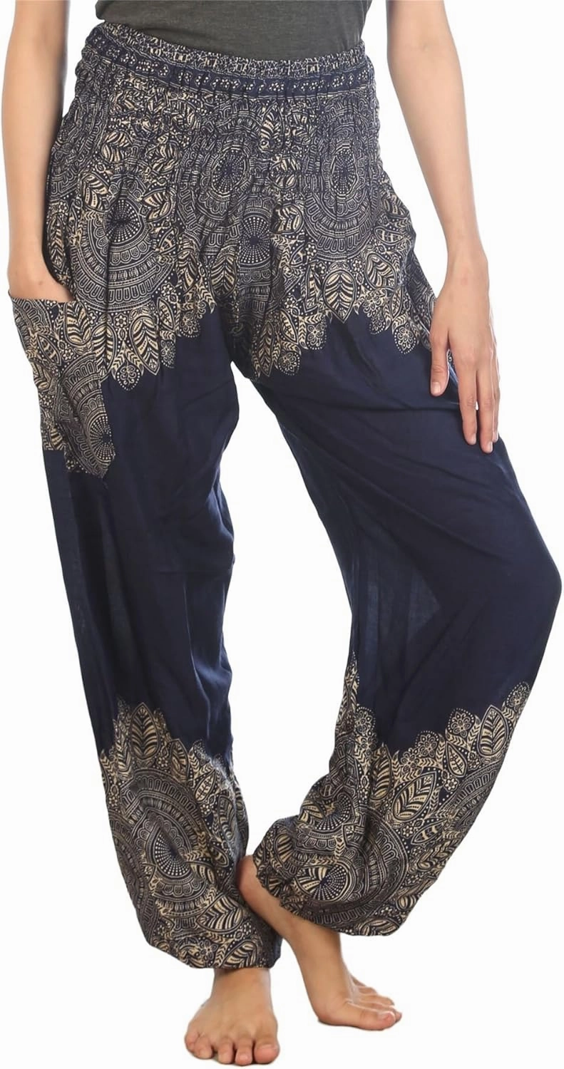 LOFBAZ Harem Boho Pants for Women Yoga S-4XL Plus Hippie Clothing PJ