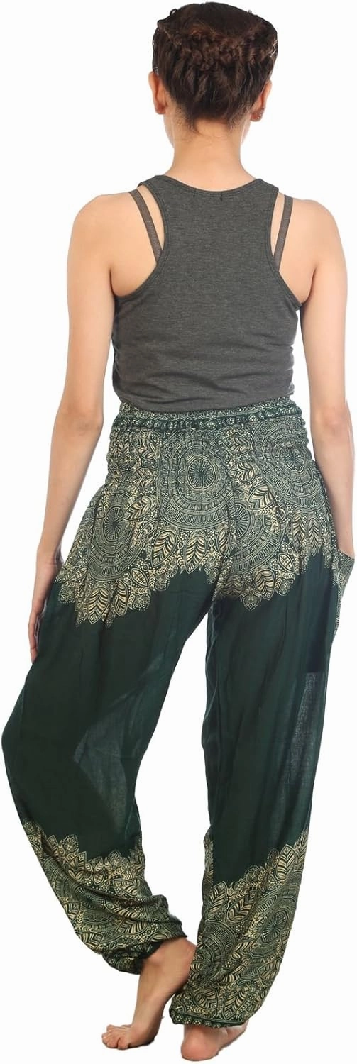 LOFBAZ Harem Boho Pants for Women Yoga S-4XL Plus Hippie Clothing PJ